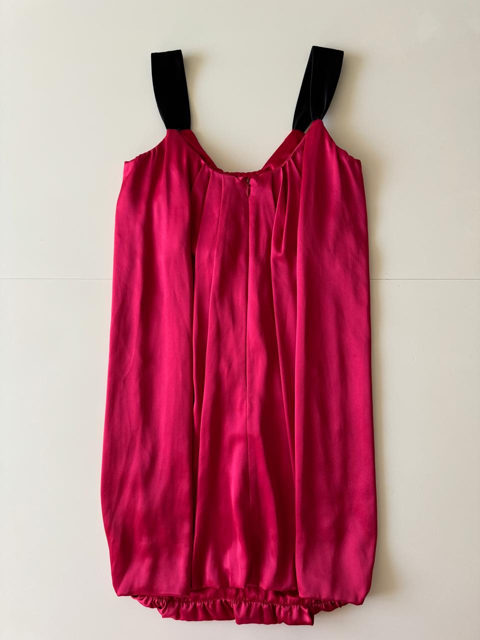 Vestido de globo rojo, Talla 2, S, Mujer