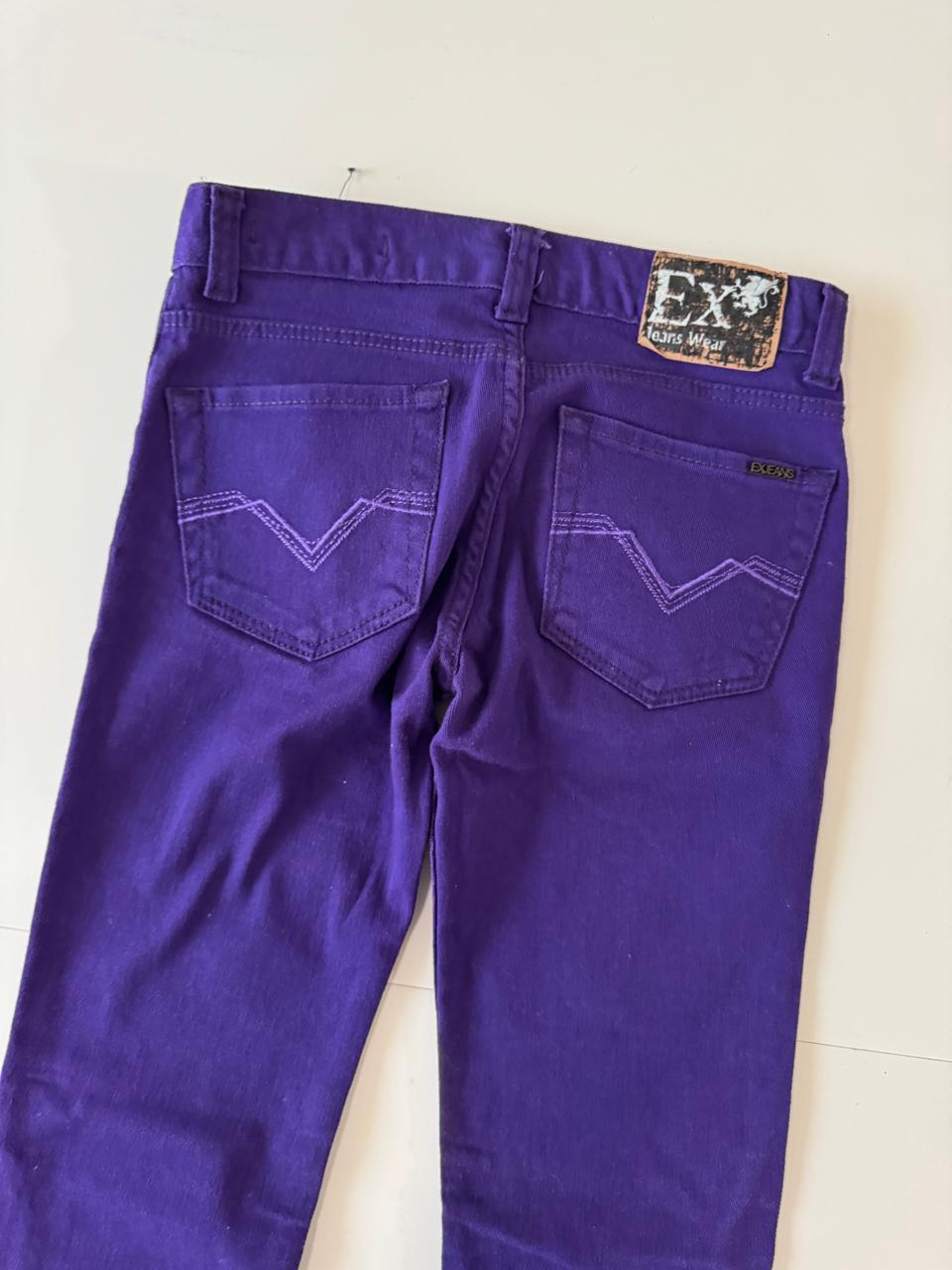 Jeans de mezclilla morados, Talla 28,M, Mujer, EX Jeans