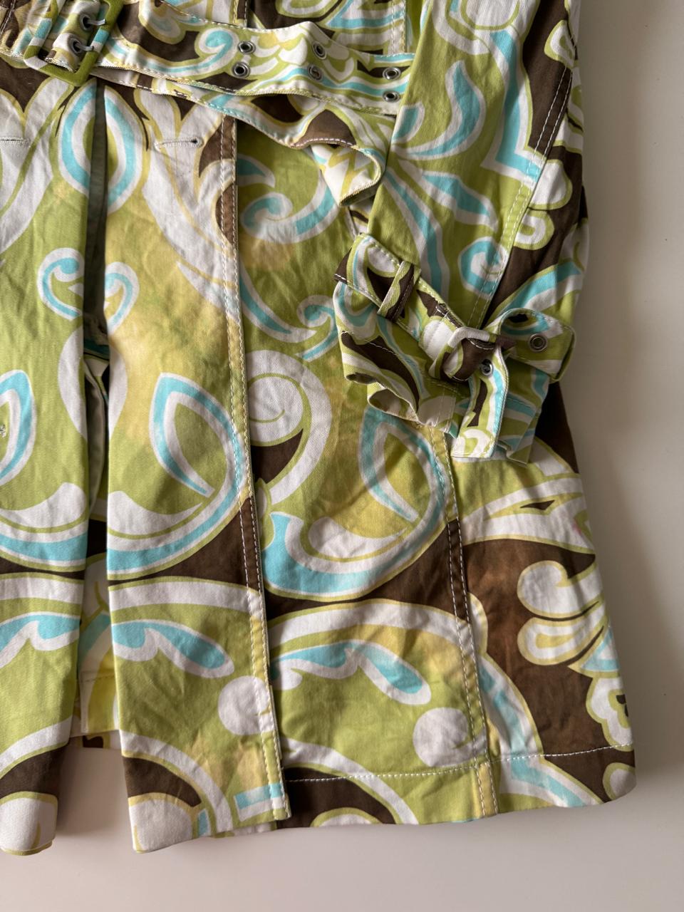 Gabardina estampada, Talla 42, M, Mujer