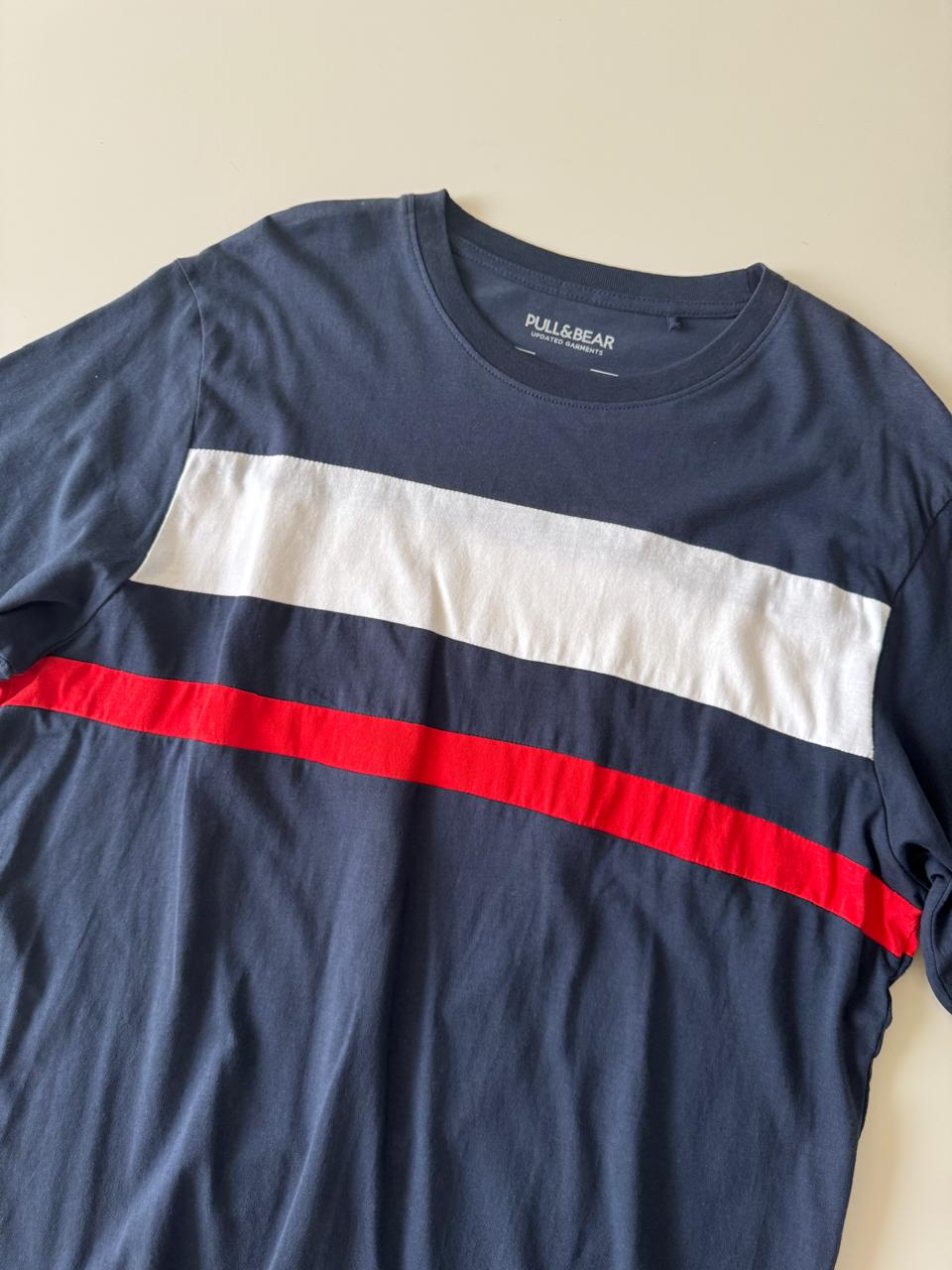 Playera con bloques de colores, Talla L, Hombre