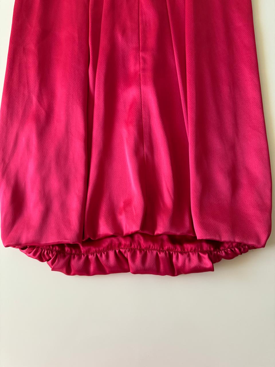 Vestido de globo rojo, Talla 2, S, Mujer