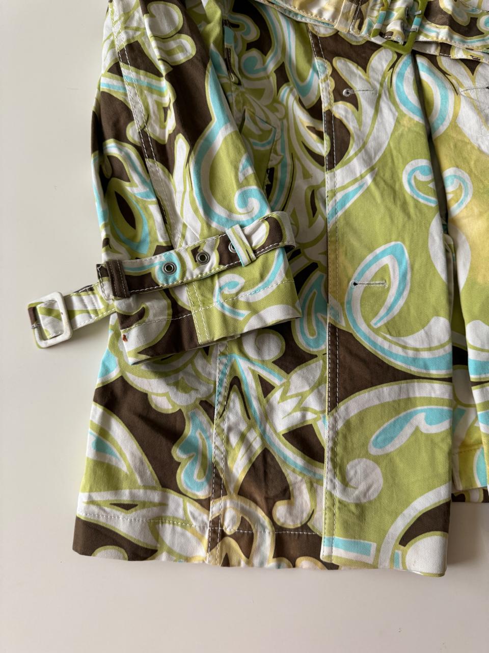 Gabardina estampada, Talla 42, M, Mujer