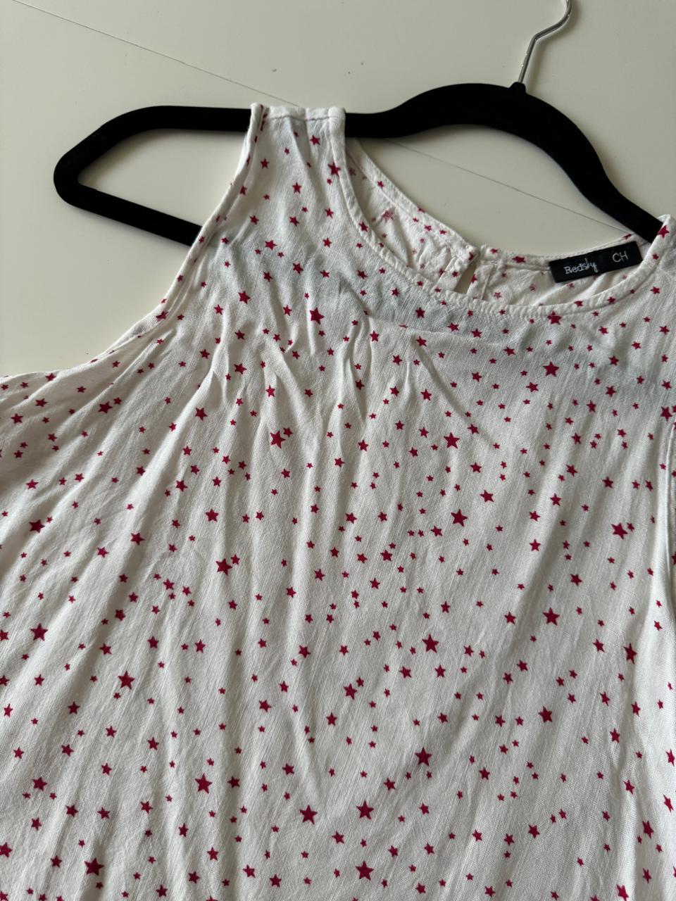 Blusa estampada estrellas, Talla S, Mujer