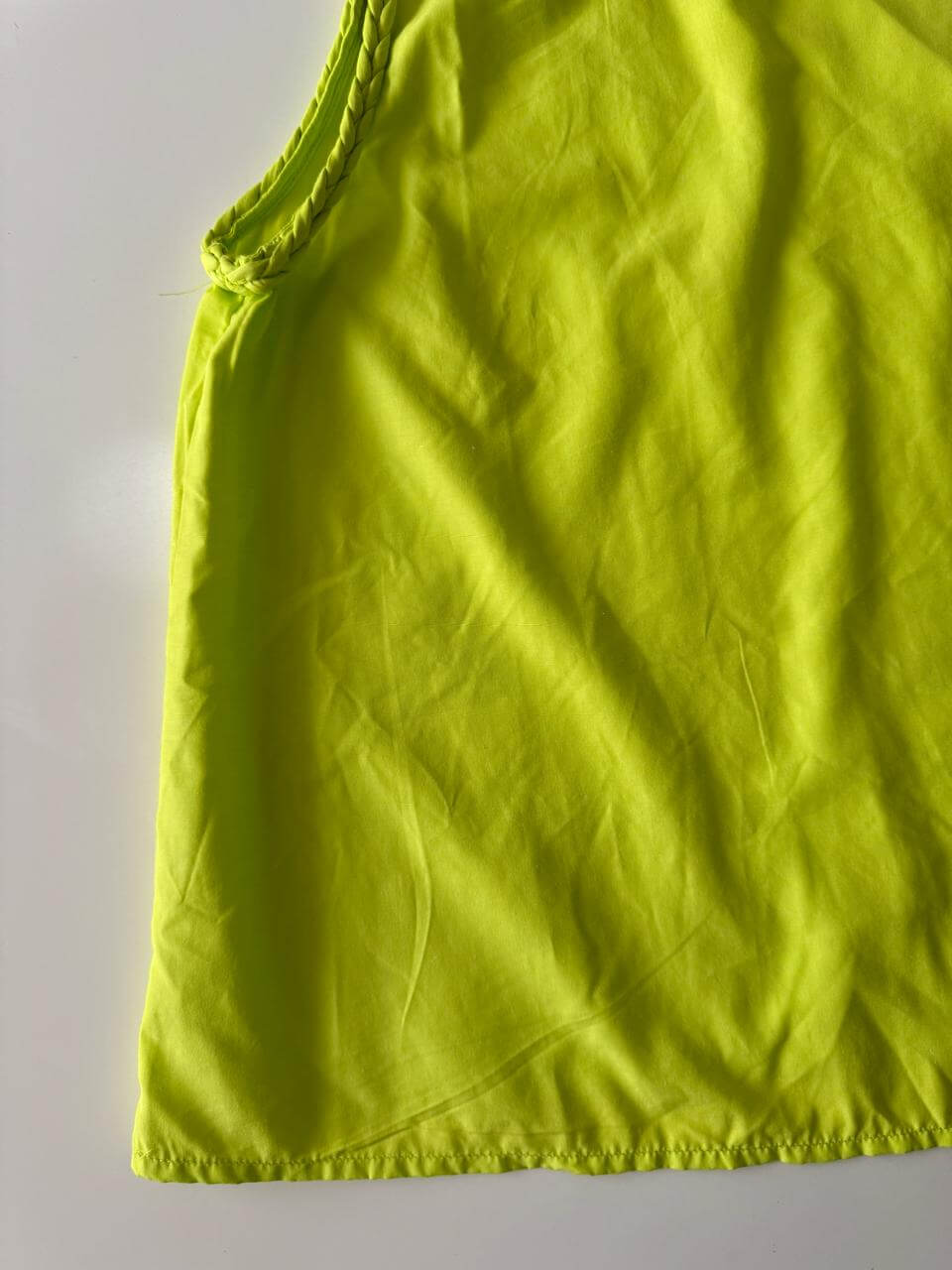 Blusa sin mangas verde limon, Talla M, 30, Mujer