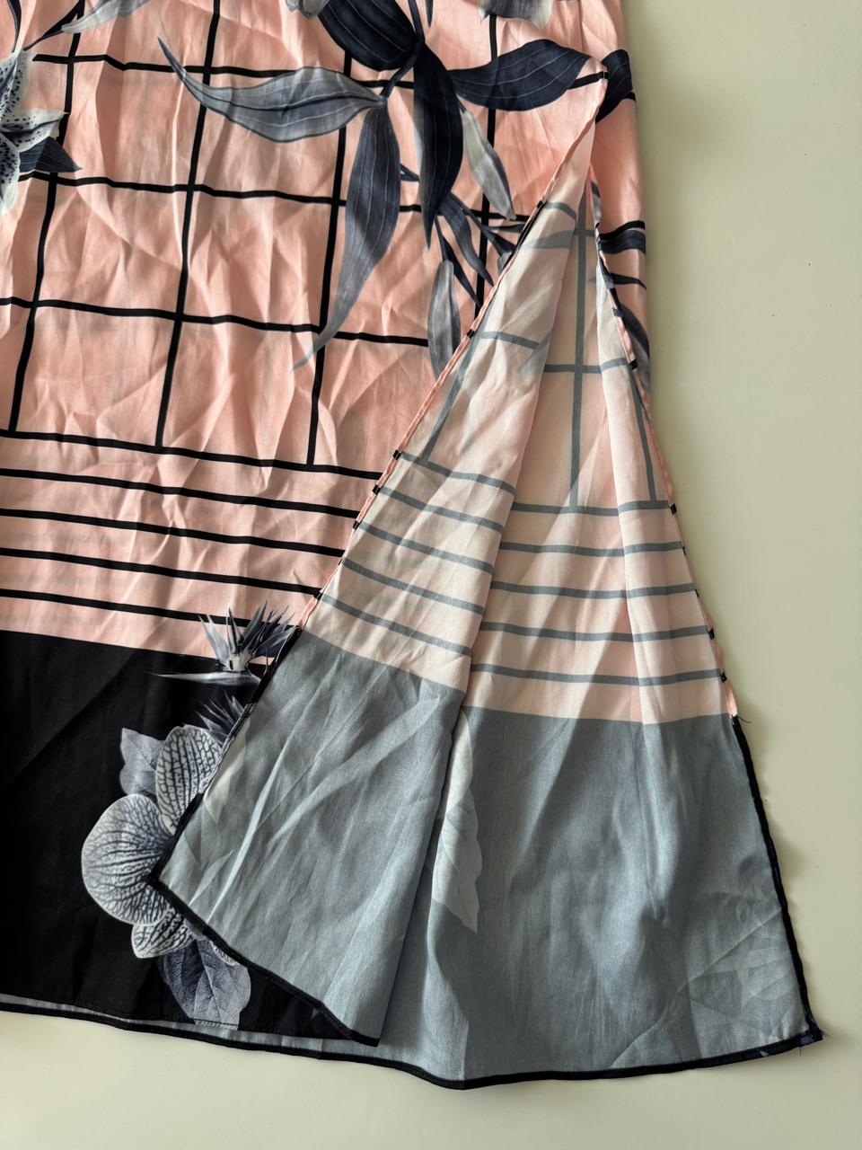 Vestido halter estampado, Talla S, Mujer