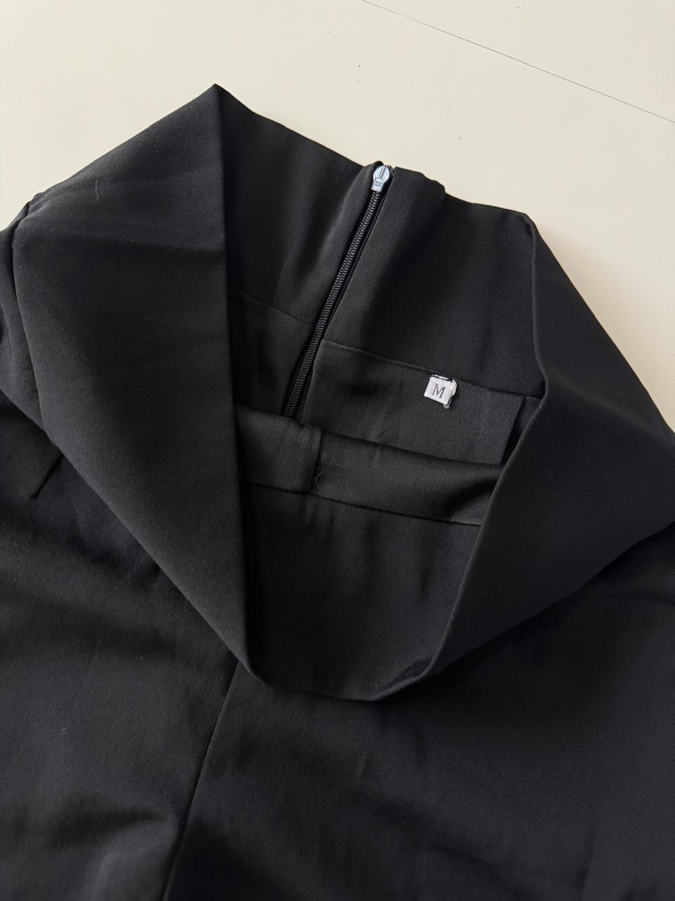 Shorts de cintura alta negros, Talla M, Mujer
