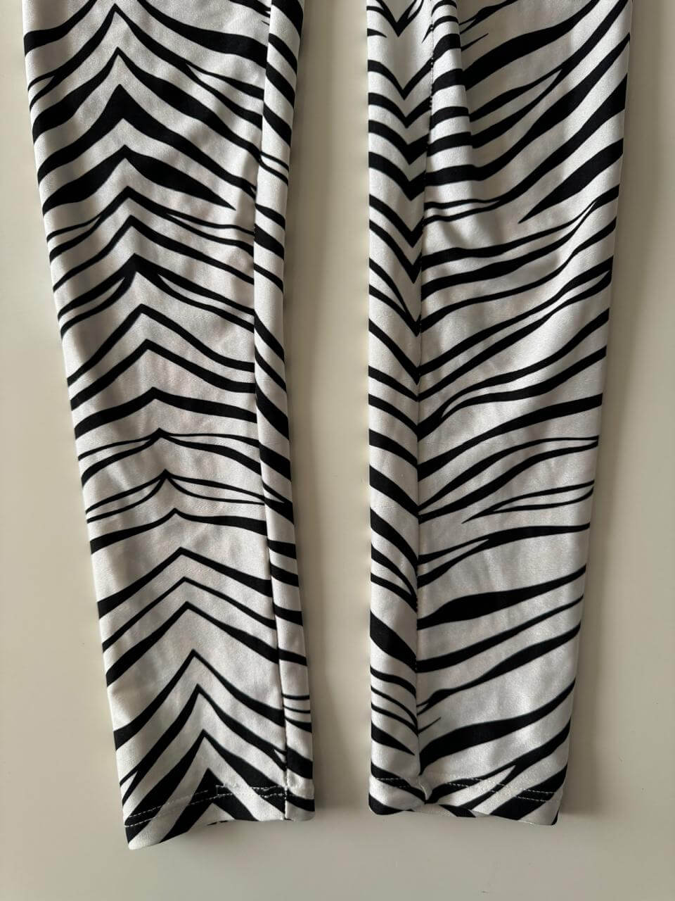 Unitardo estampado de zebra, Talla S/M, Mujer