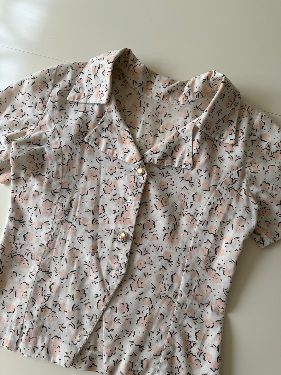 Cordinado de algodon estampado, Talla S, Mujer