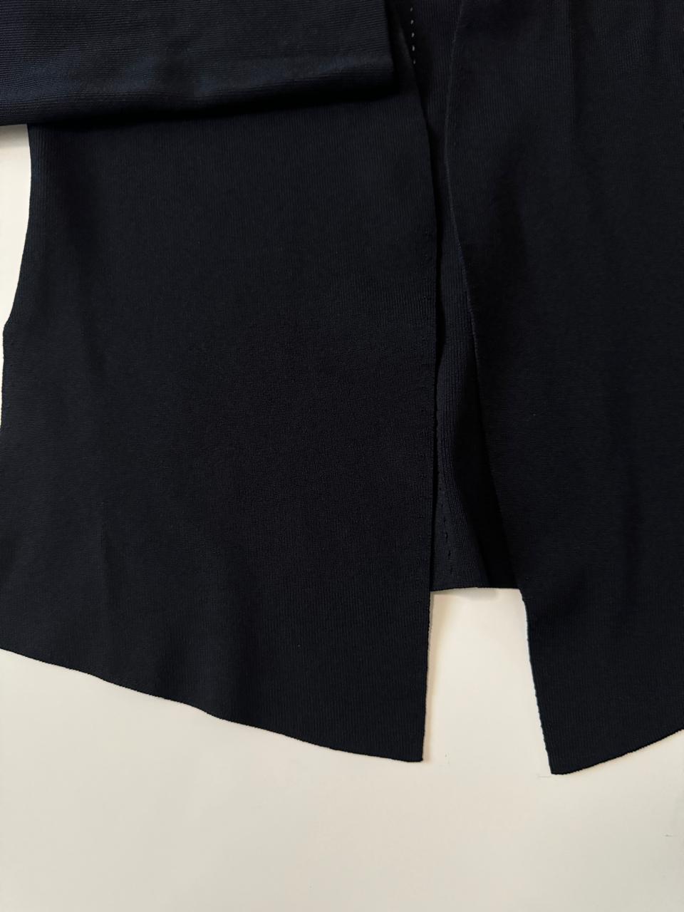 Cardigan negro de punto, Talla M, Mujer