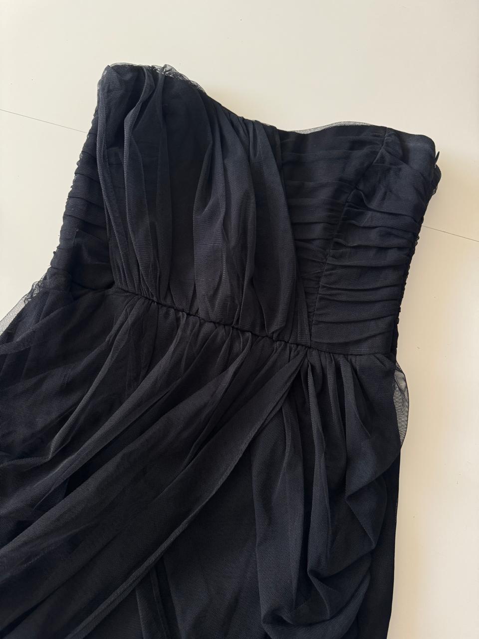 Vestido de tul negro, Talla M, 28, Mujer