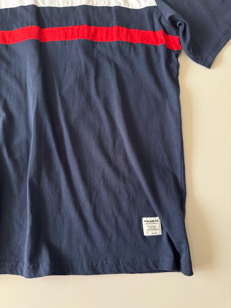 Playera con bloques de colores, Talla L, Hombre