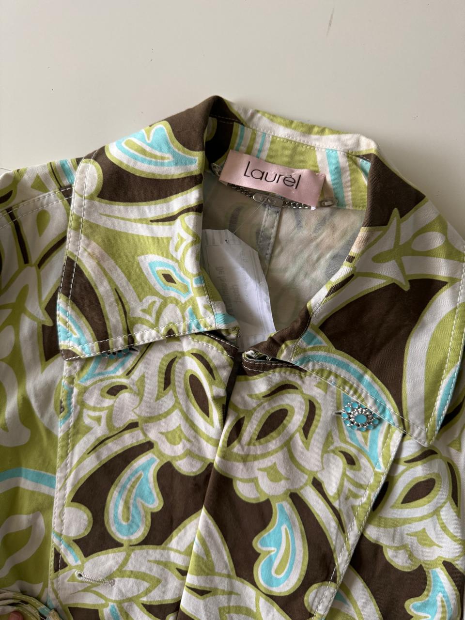 Gabardina estampada, Talla 42, M, Mujer