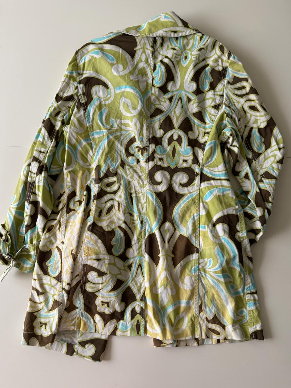 Gabardina estampada, Talla 42, M, Mujer