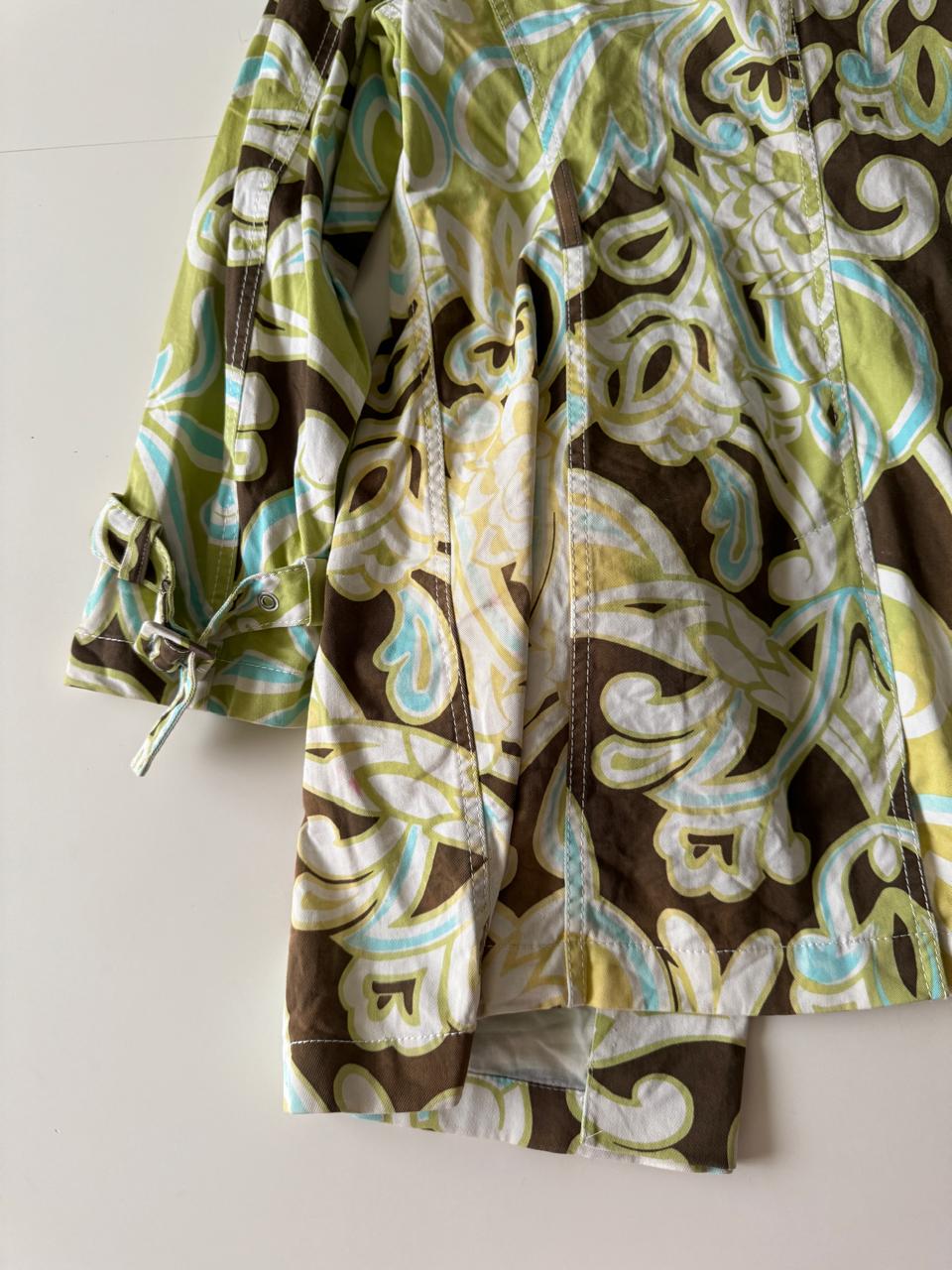 Gabardina estampada, Talla 42, M, Mujer