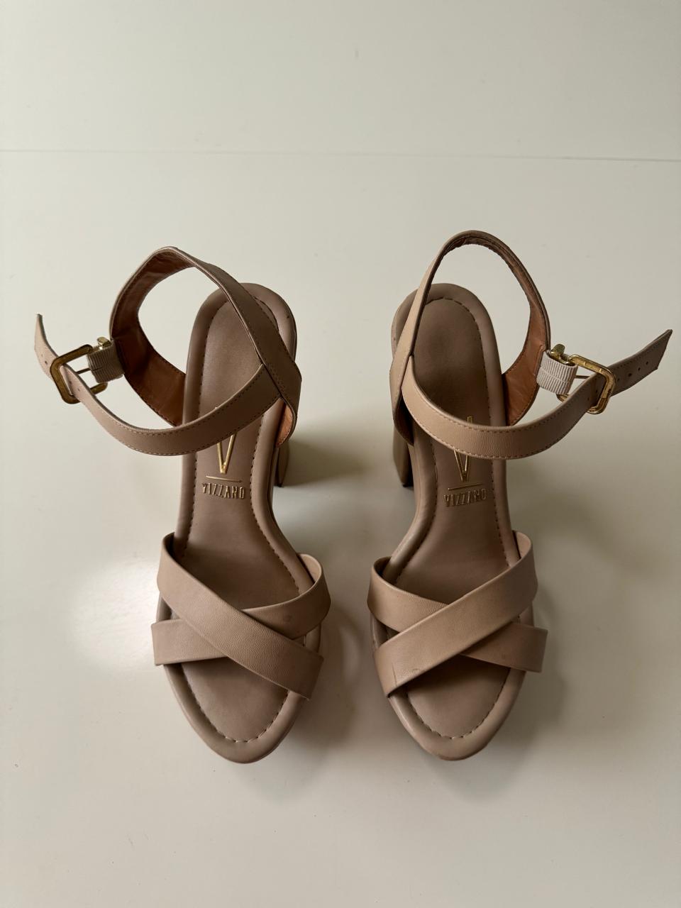 Zapatos de plataforma cruzados, Talla 9Usa, 7Mx, Mujer