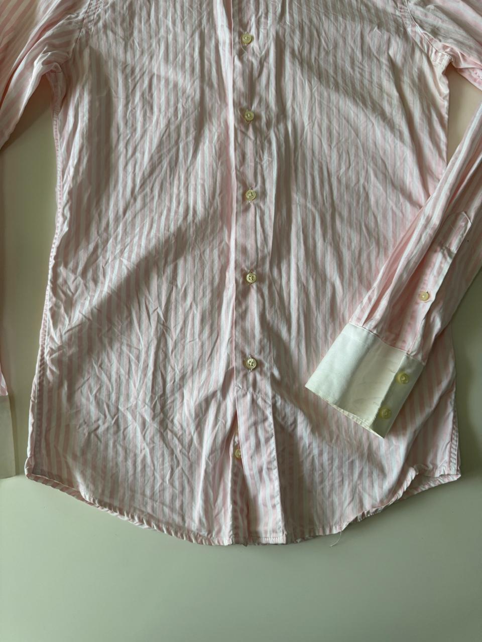 Camisa rayas rosas, Talla S, Hombre