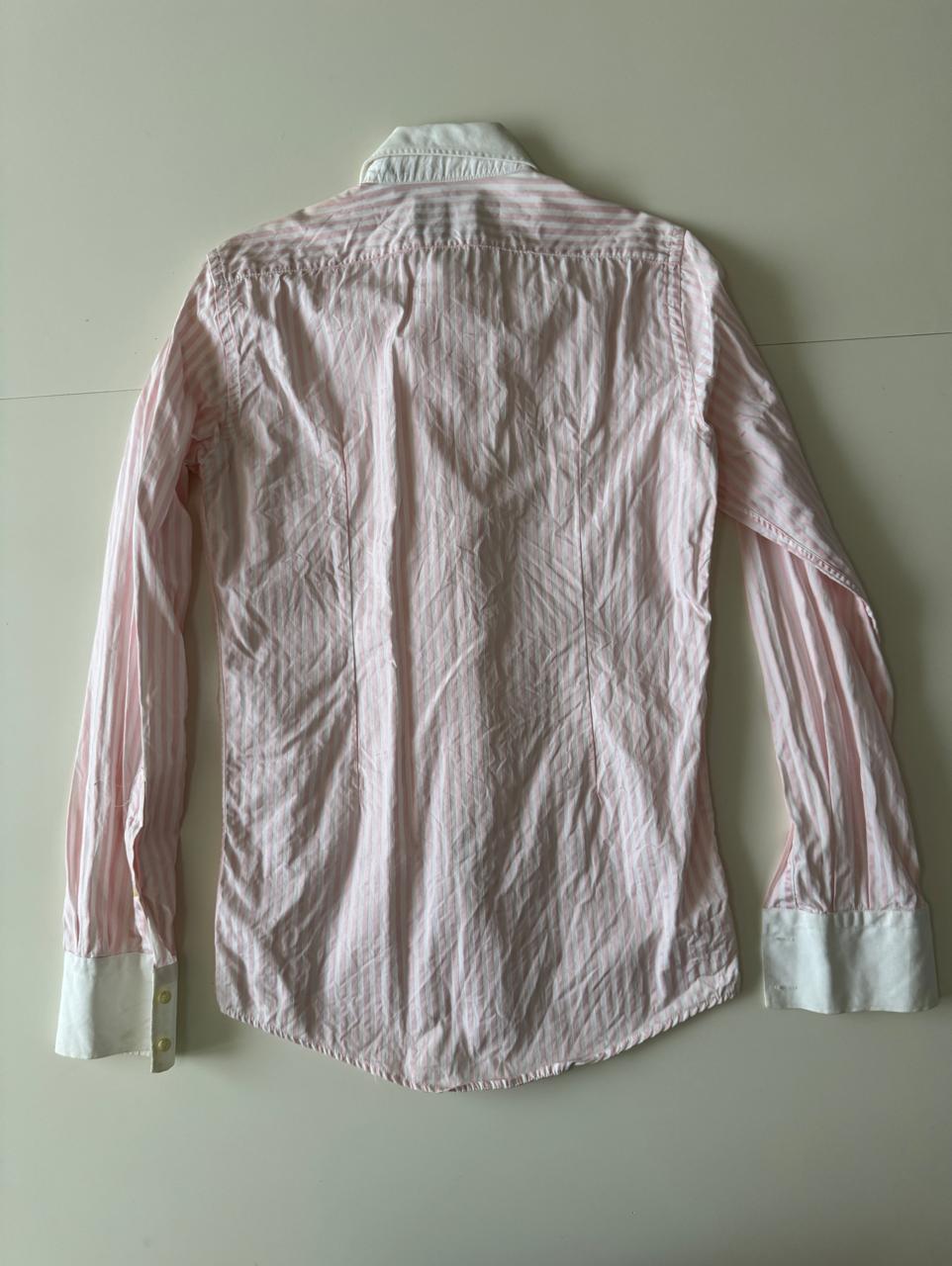 Camisa rayas rosas, Talla S, Hombre