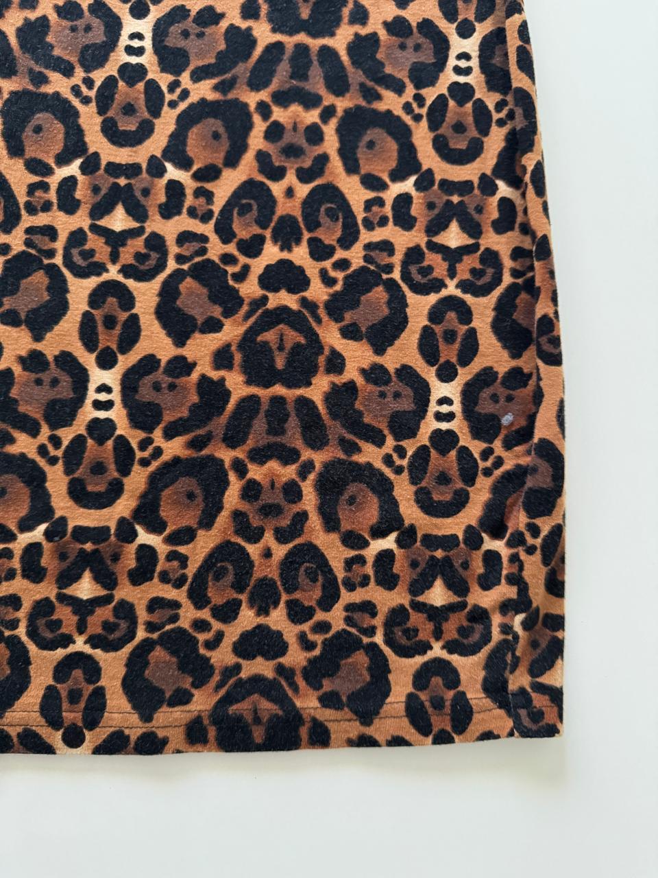 Vestido de camiseta animal print, Talla 4, S, Mujer