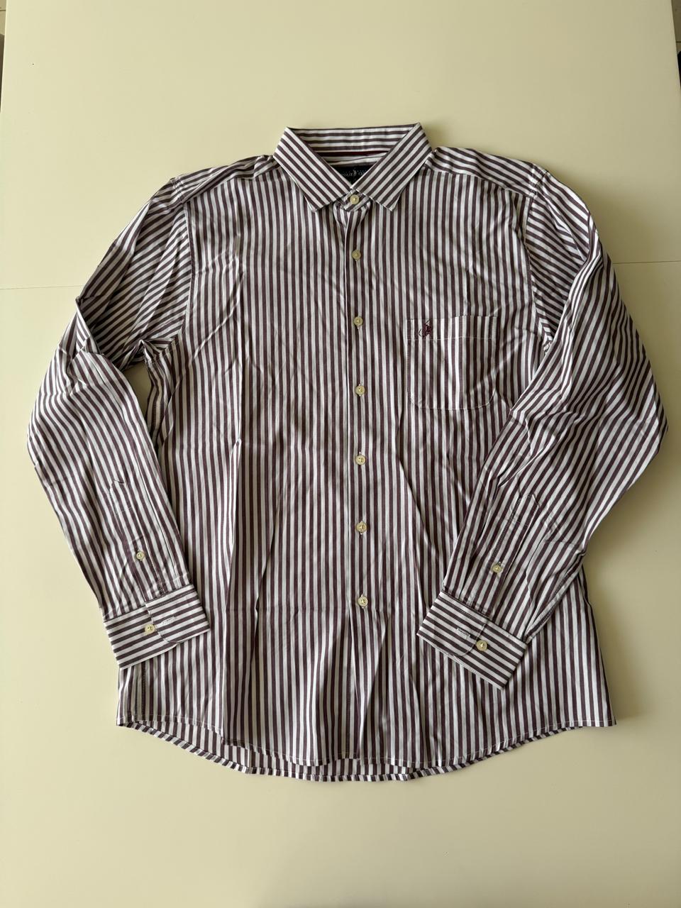 Camisa rayas de vestir, Talla XL, Hombre