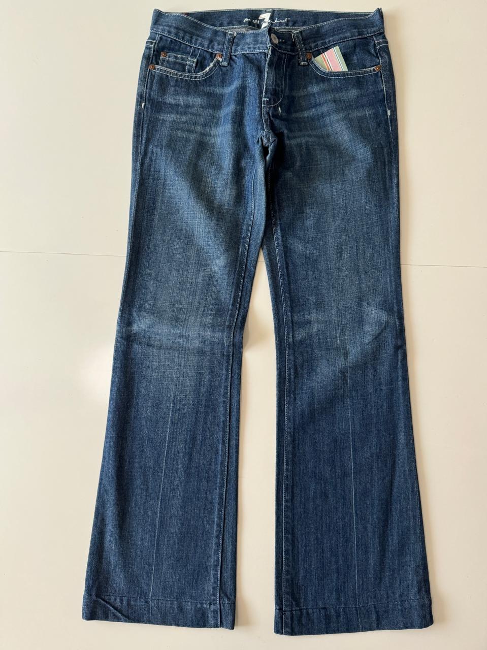 Jeans con ligera campana, Talla 28, M, Mujer