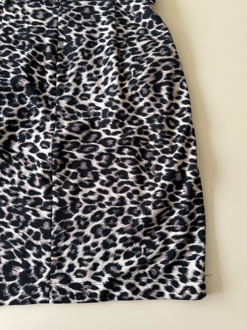 Vestido strapless, animal print, Talla 9, M, Mujer
