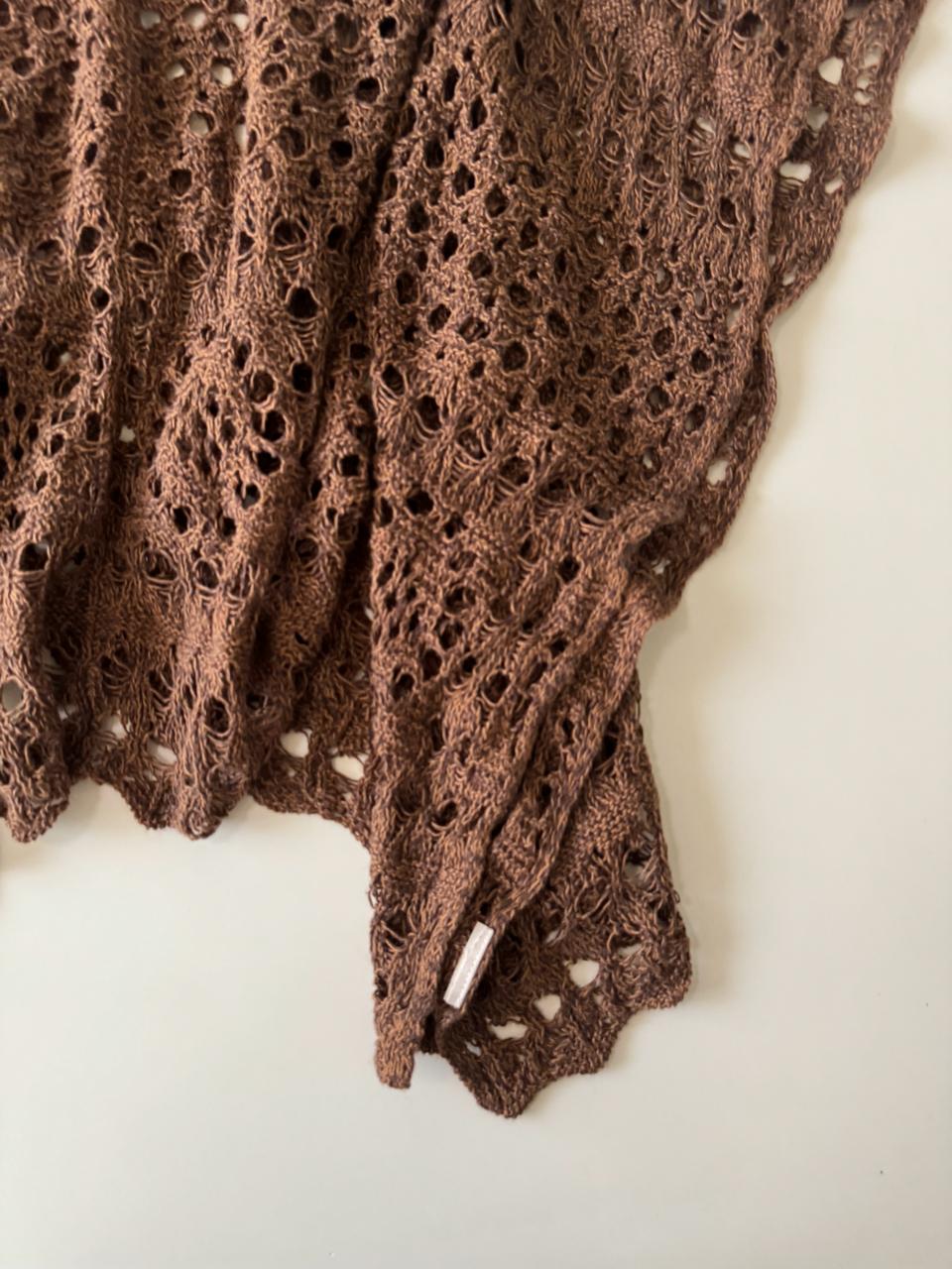 Poncho tejido, Talla XL, Mujer