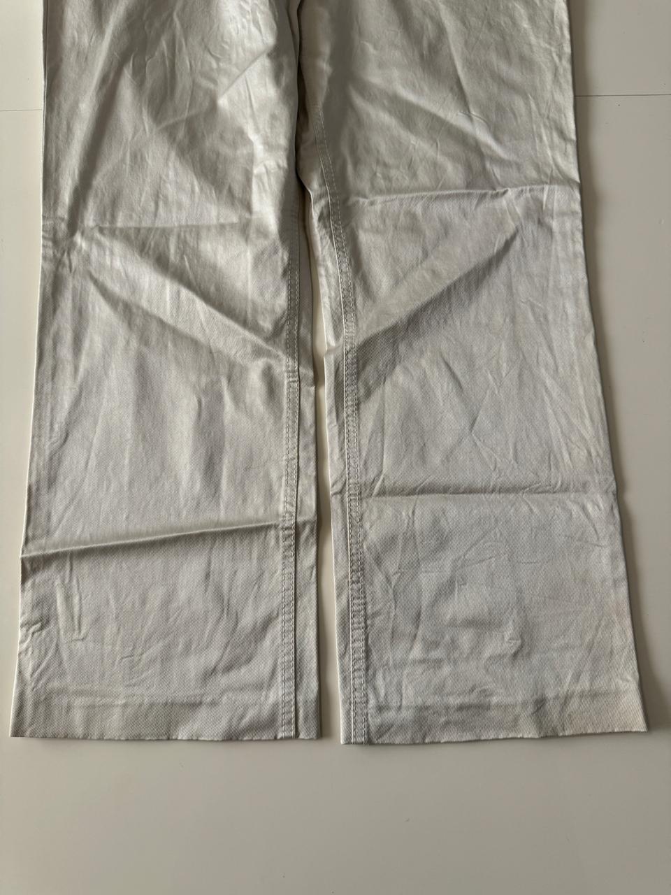 Pantalones color perla satinados, Talla 36Mx, 12Usa, Mujer