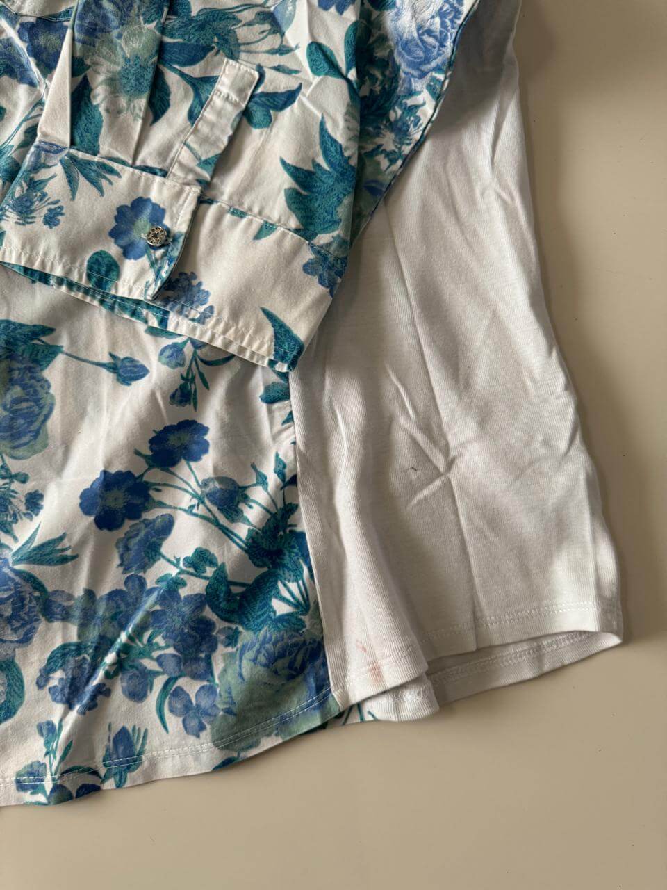 Blusa estampada de flores, Talla 3XL, Mujer