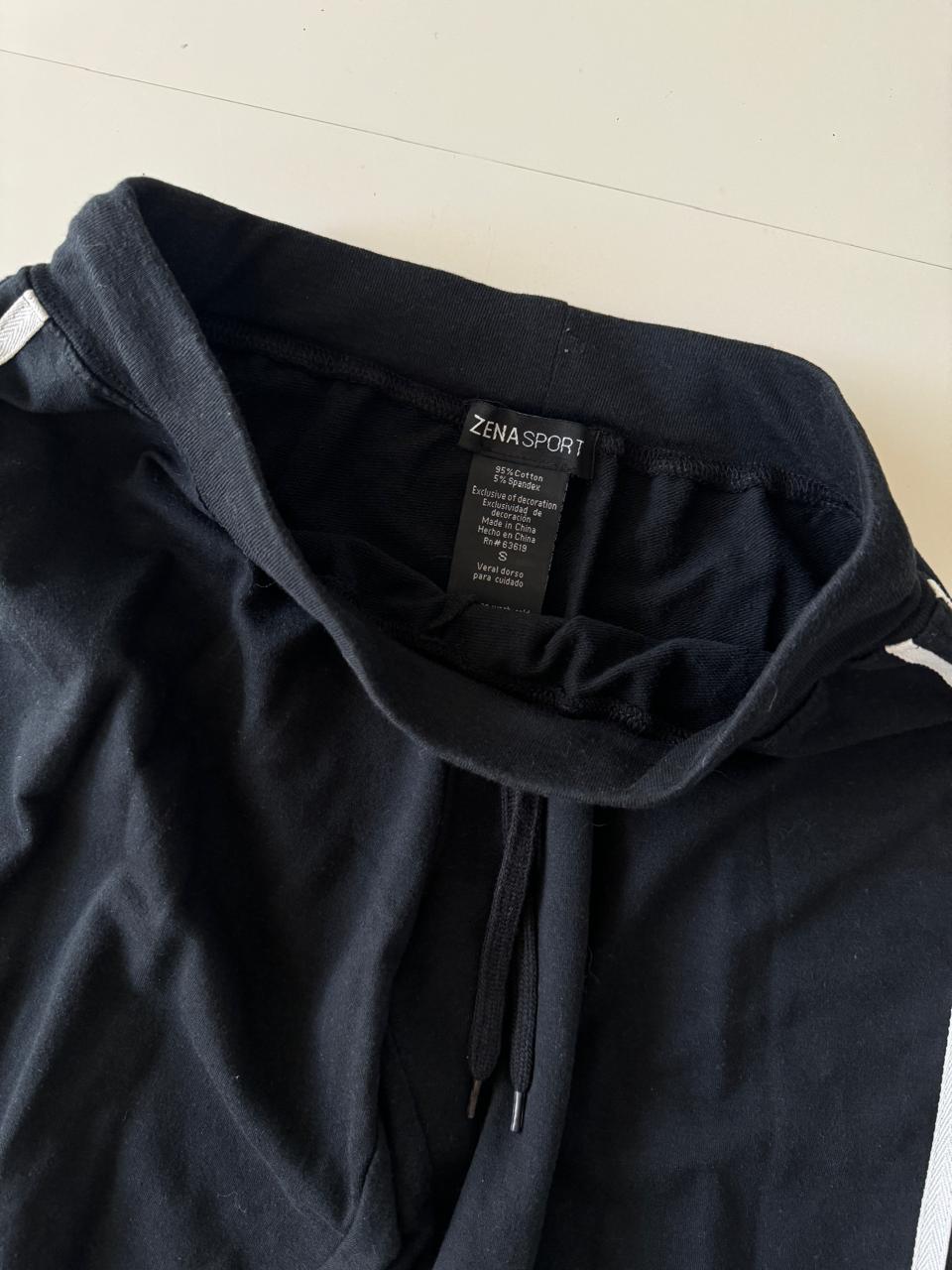 Capris deportivos negros, Talla S, Mujer