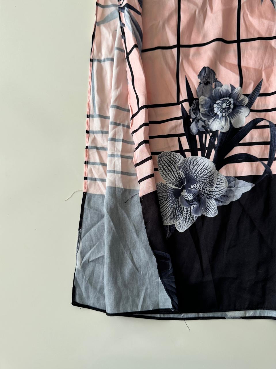 Vestido halter estampado, Talla S, Mujer
