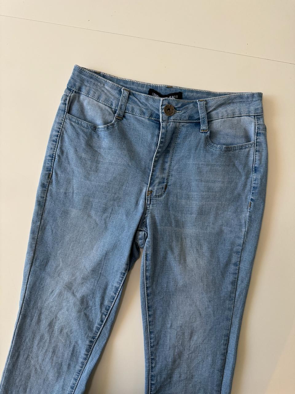 Skinny jeans claros, Talla 3, S, Mujer