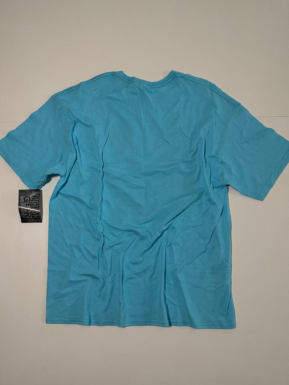 Playera celeste estampada, Talla XL, Hombre
