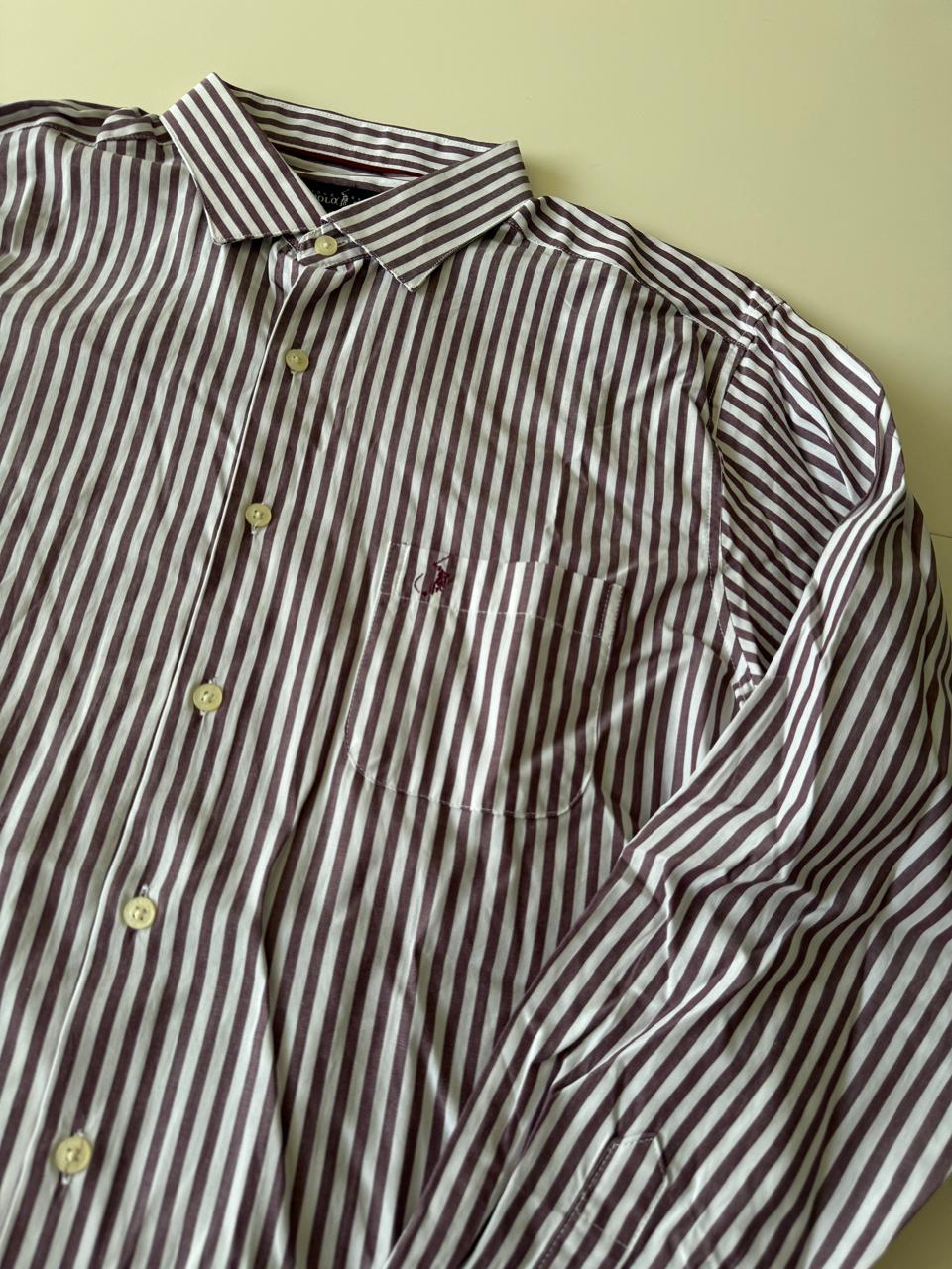 Camisa rayas de vestir, Talla XL, Hombre