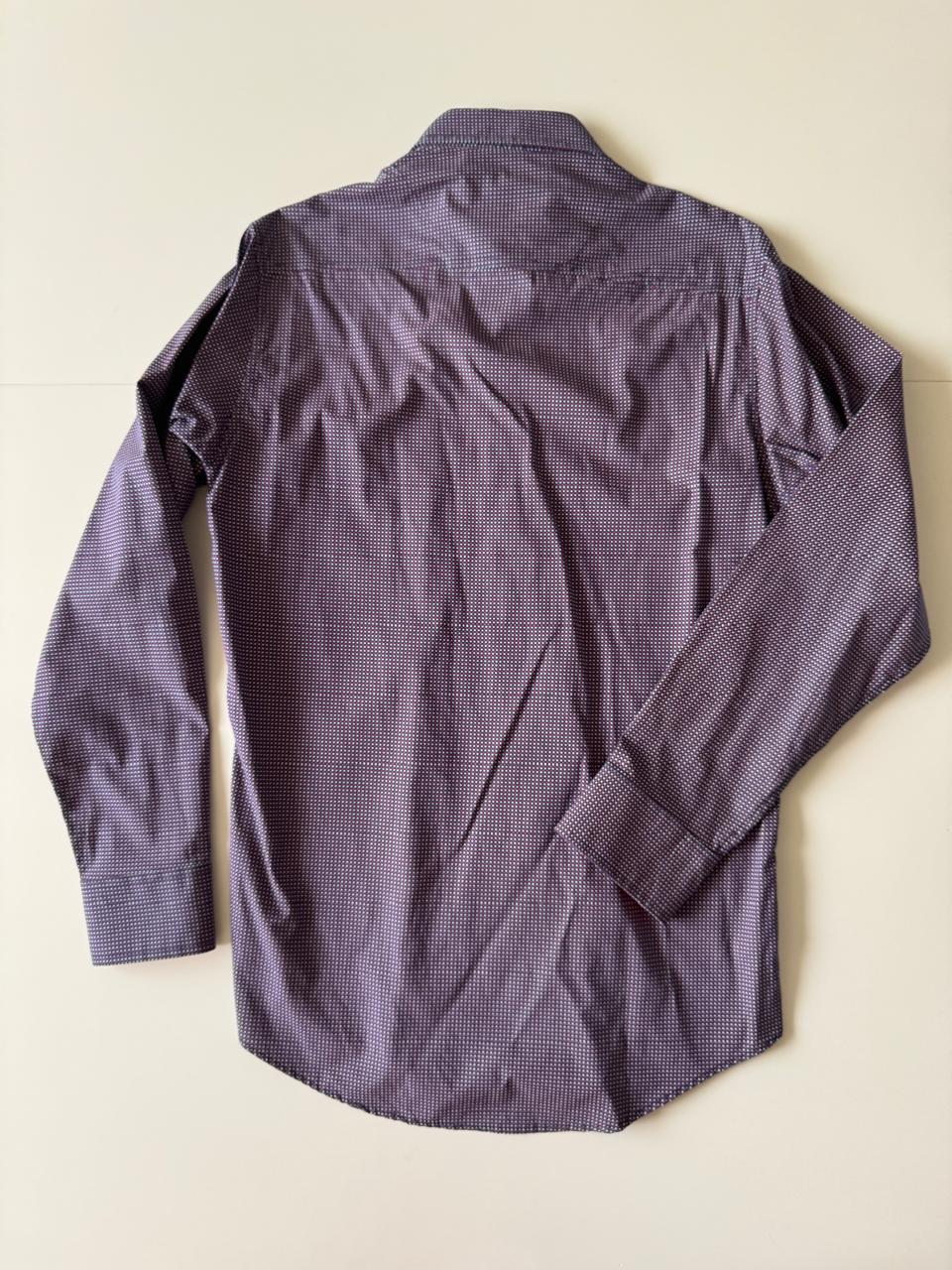Camisa estampada azul, Talla S, Hombre