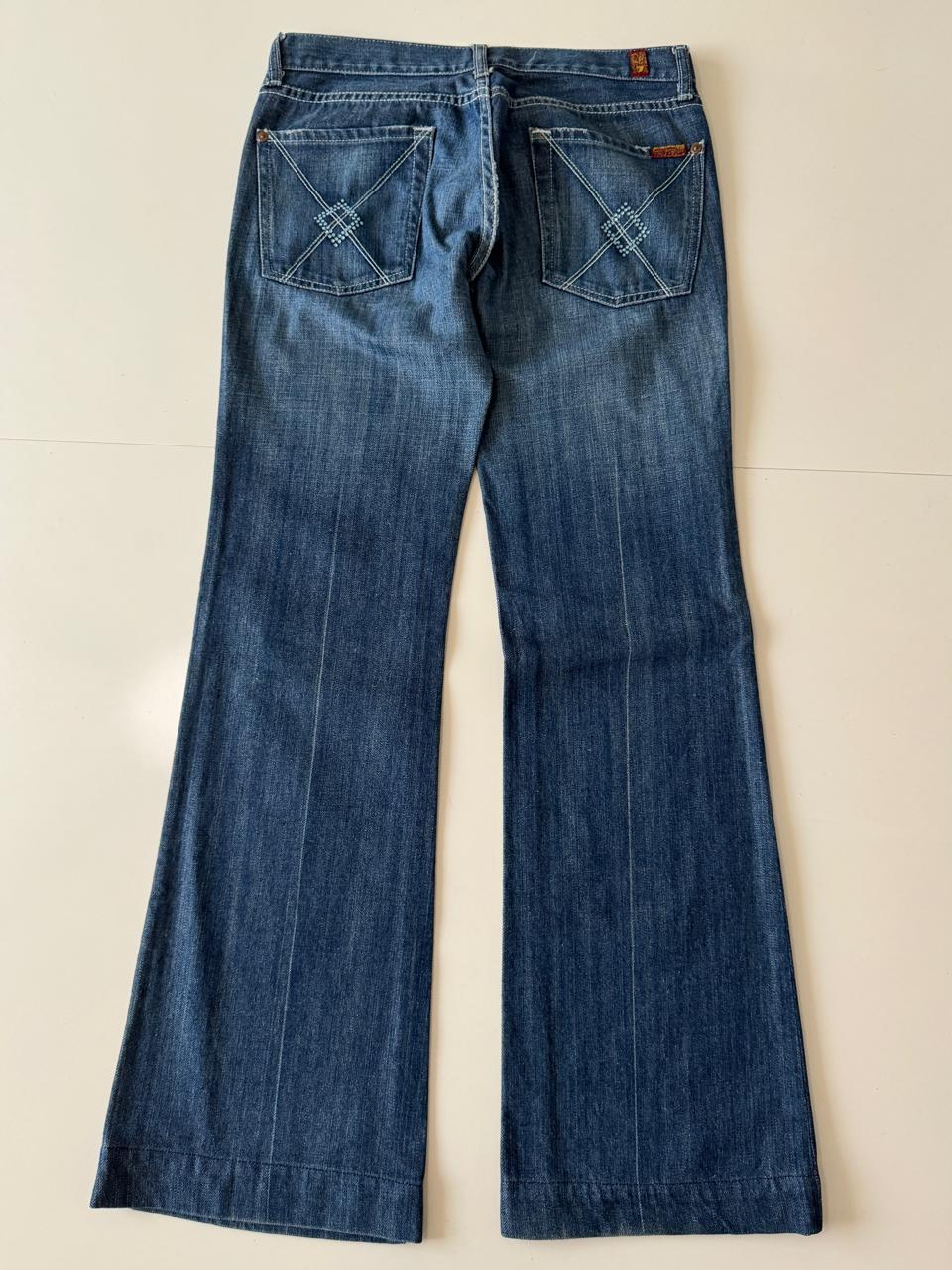Jeans con ligera campana, Talla 28, M, Mujer