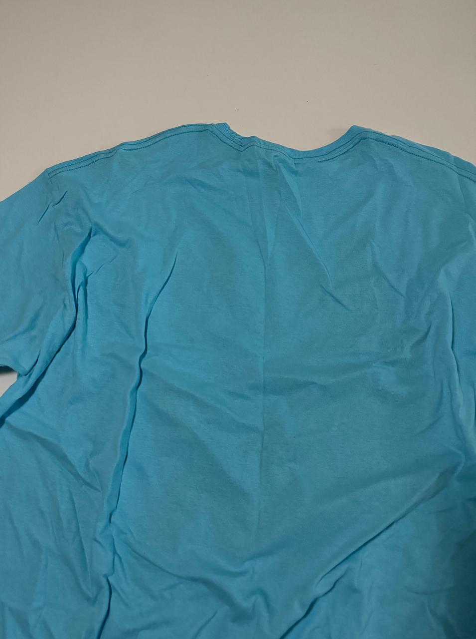 Playera celeste estampada, Talla XL, Hombre