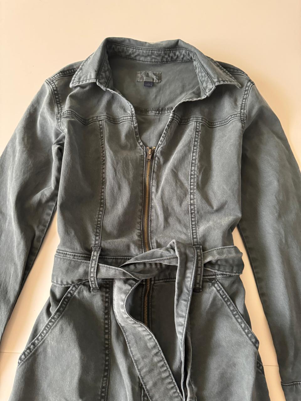 Jumper de mezclilla gris, Talla 0, XS, Mujer