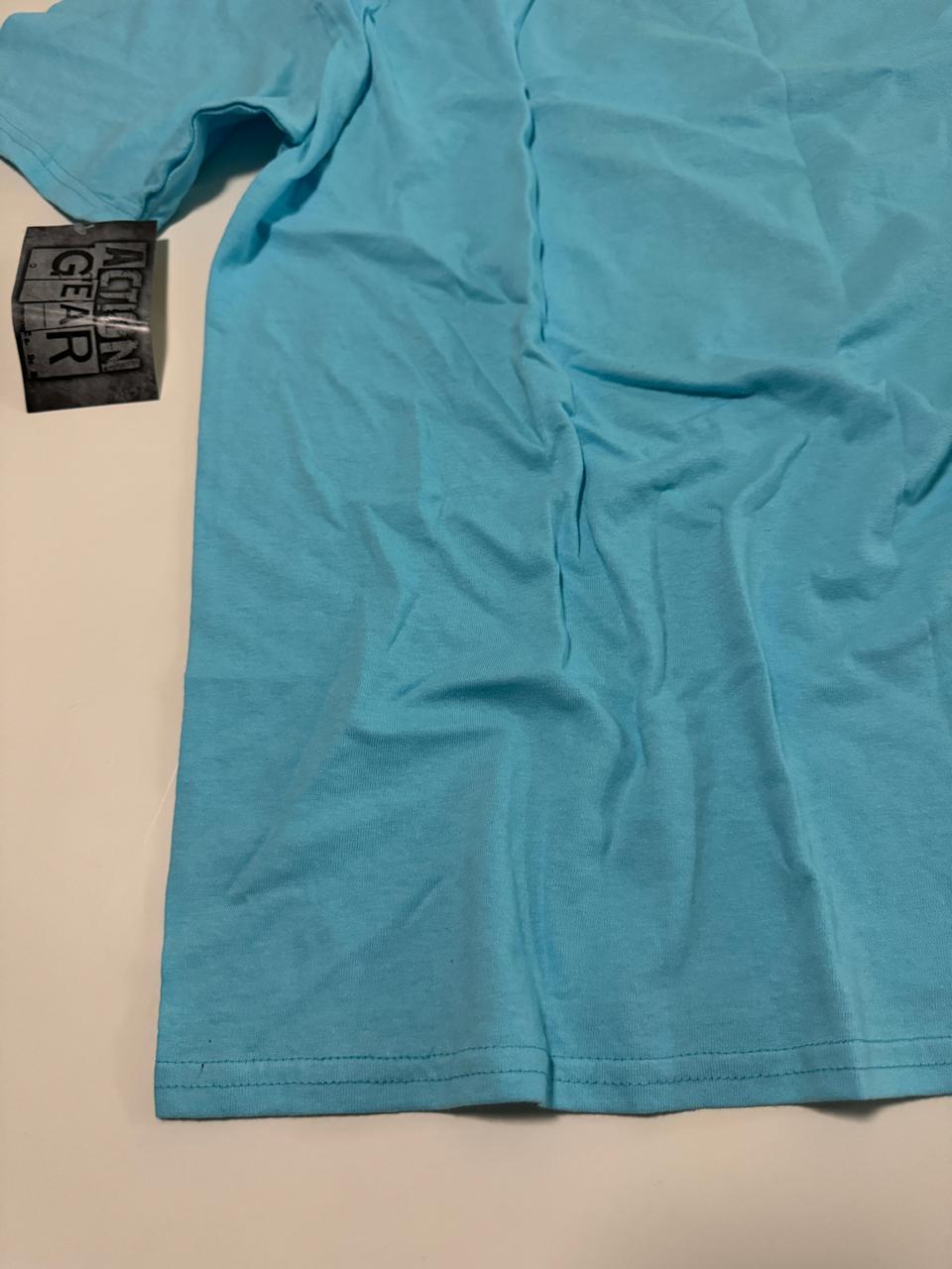Playera celeste estampada, Talla XL, Hombre