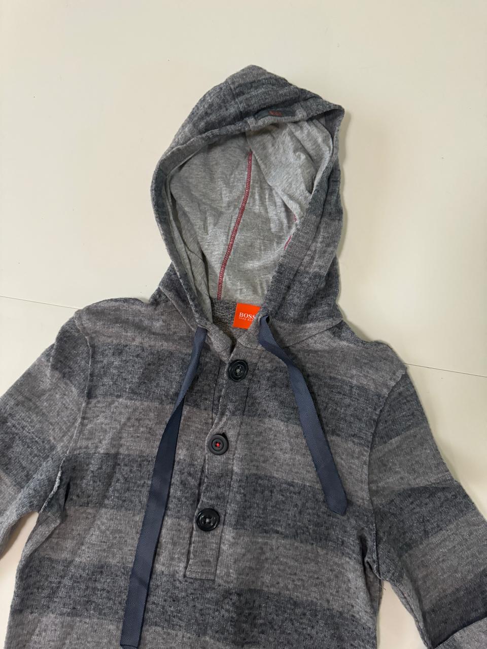 Sweater a rayas gris, Talla S, Hombre