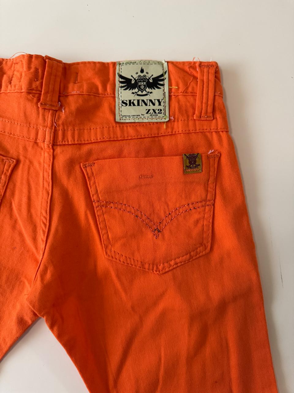 Jeans naranjas, Talla 28,M, Mujer, Skinny ZX2 Jeans