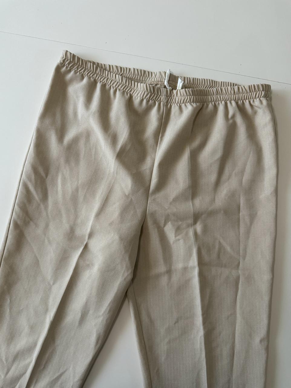 Pantalones beige, Talla L, Mujer