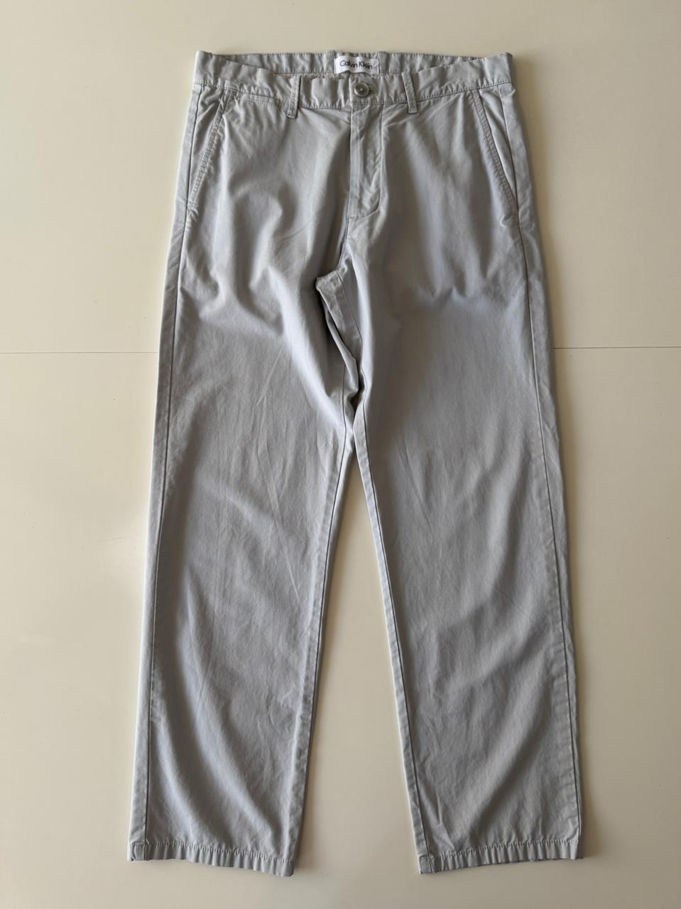 Pantalones casuales grises, Talla 29x29, Hombre, Calvin Klein