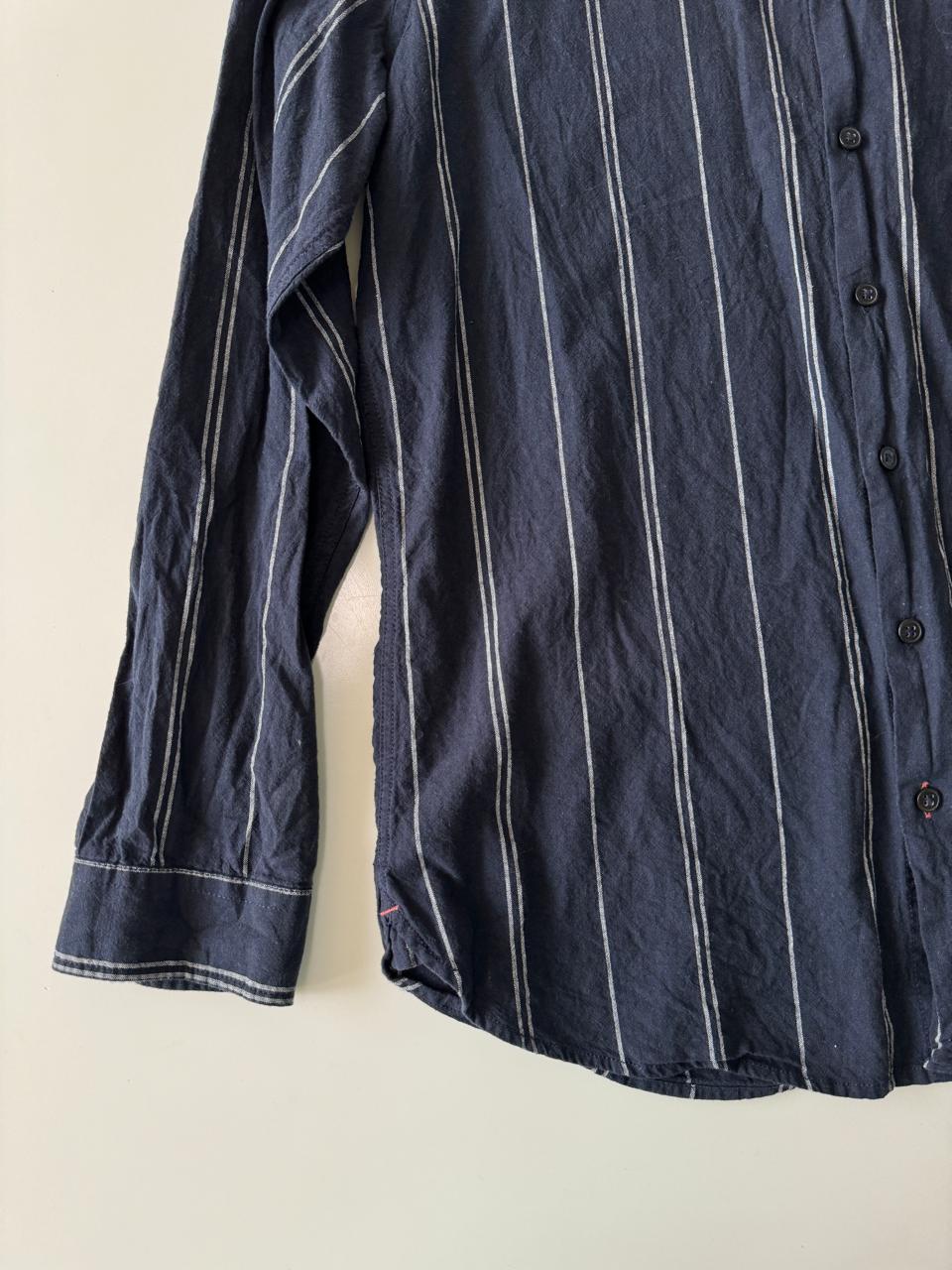Camisa cuello mao, Talla M, Slim Fit, Hombre