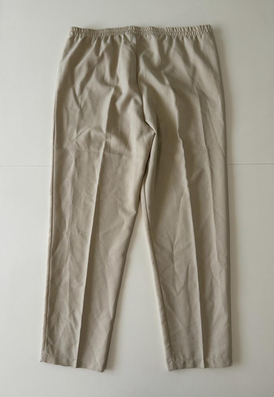 Pantalones beige, Talla L, Mujer