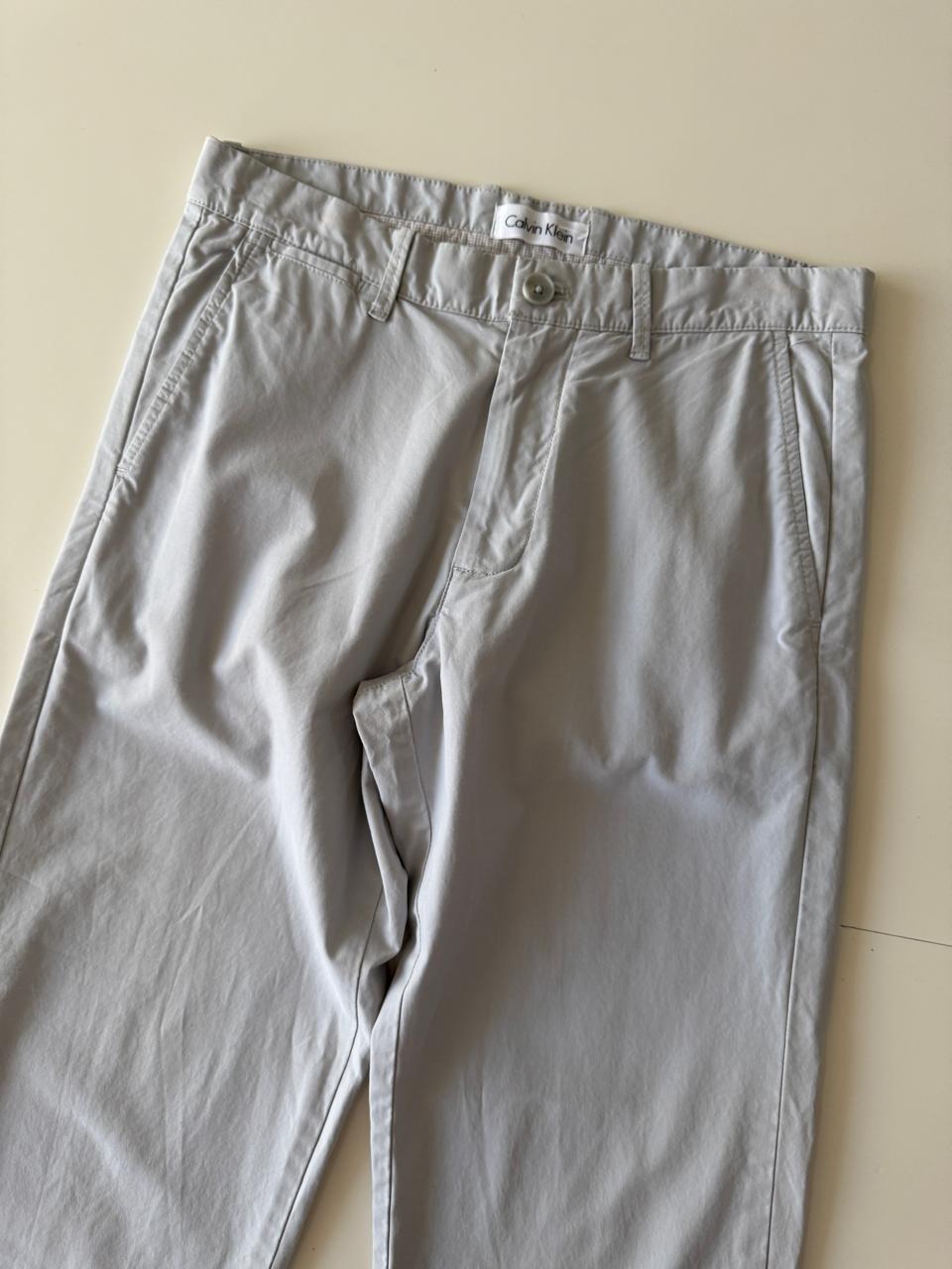 Pantalones casuales grises, Talla 29x29, Hombre, Calvin Klein