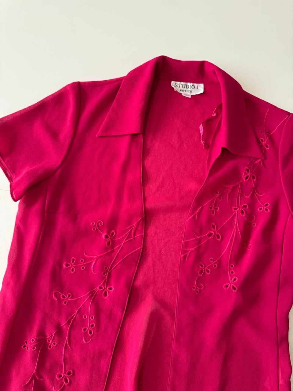 Sobrecamisa roja, Talla 6P, M. Petite, Mujer