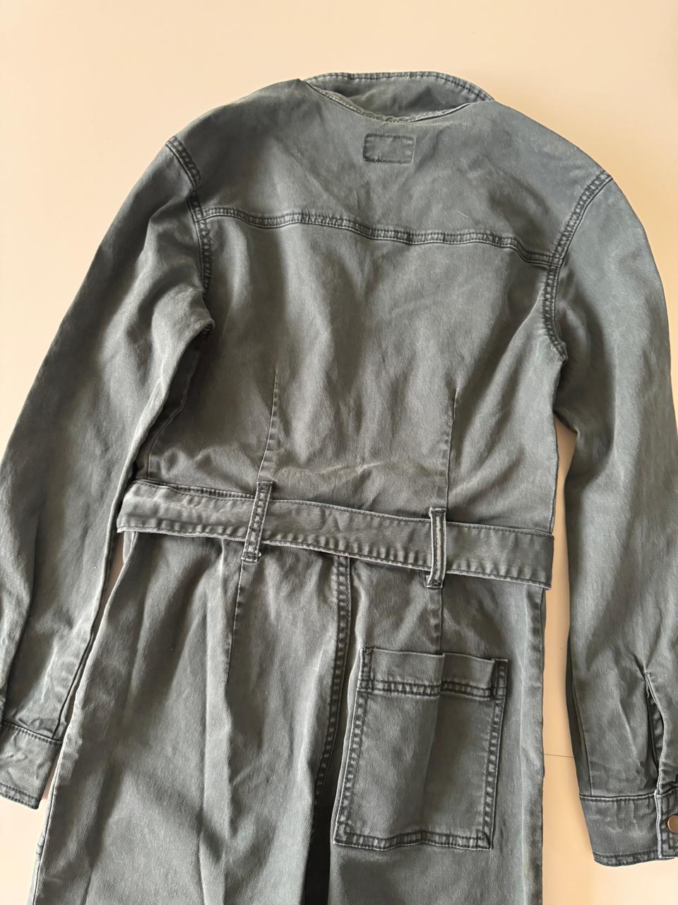 Jumper de mezclilla gris, Talla 0, XS, Mujer