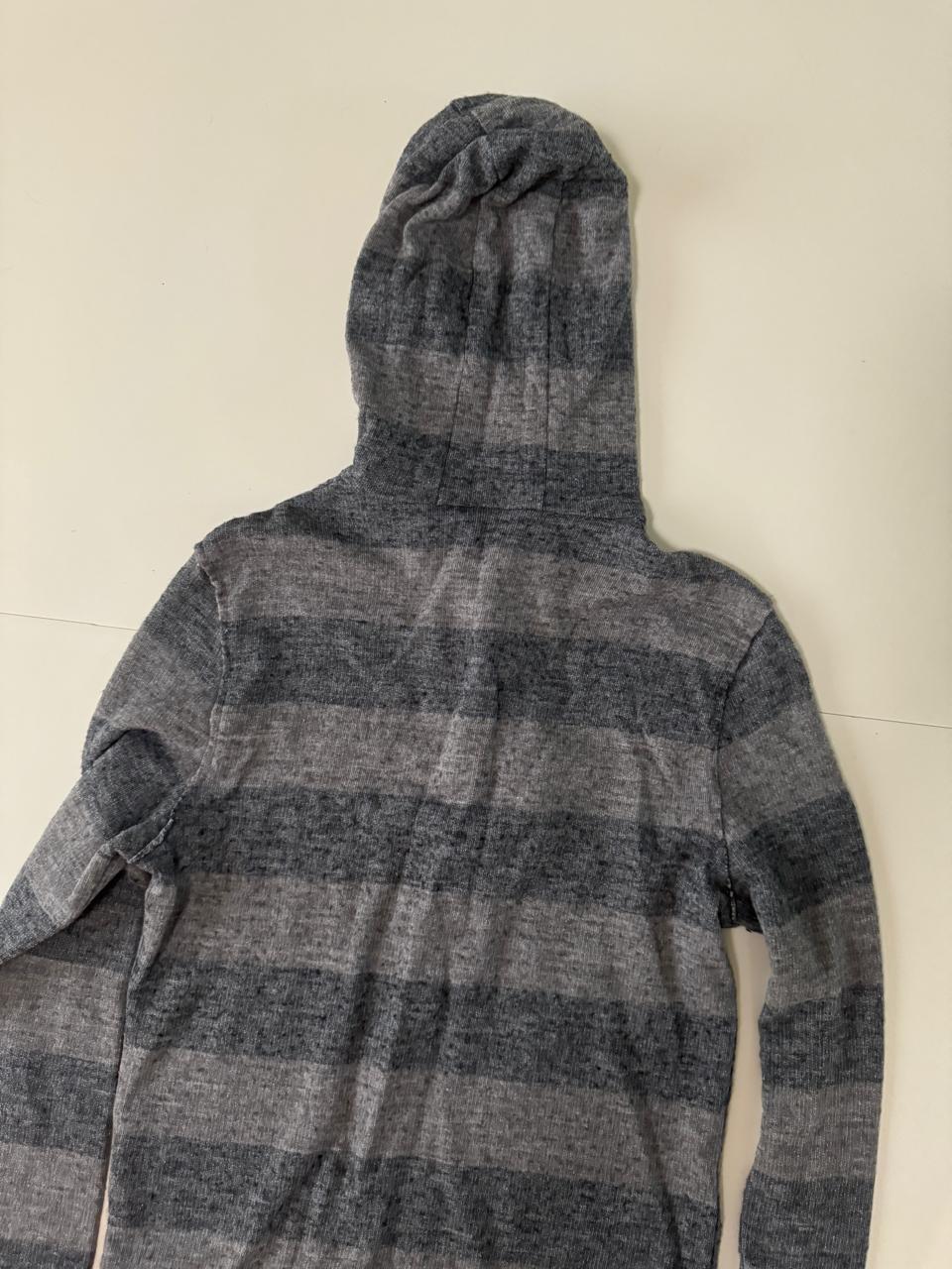 Sweater a rayas gris, Talla S, Hombre