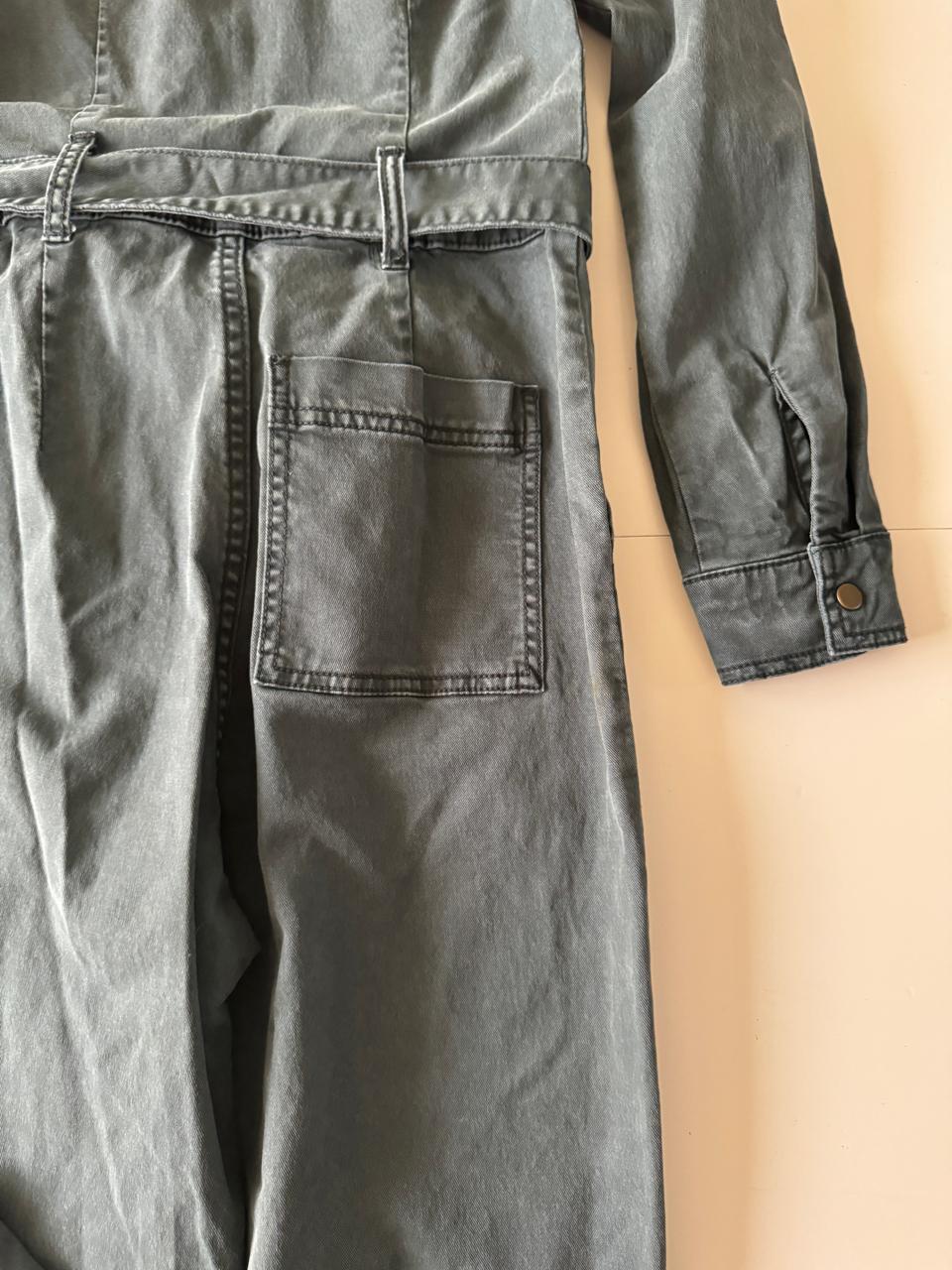 Jumper de mezclilla gris, Talla 0, XS, Mujer