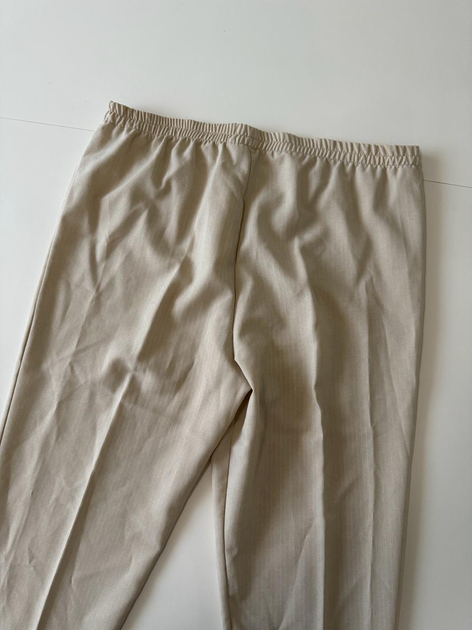 Pantalones beige, Talla L, Mujer